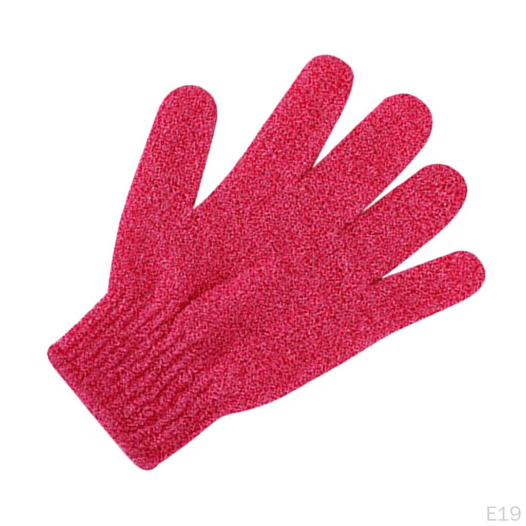 3 Pair Nylon Bath Shower Exfoliating Scrubber Gloves For