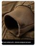 2025 Men's Velvet Jacket: Wear-Resistant, Warm, Detachable Fur Collar, Cotton Coat