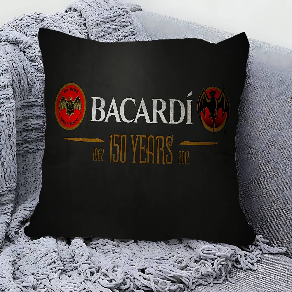 B-Bacardi Rum Vampier Vleermuis Kussensloop Decoratief Kussen Bank Huisdecoratie Hoes Kussenslopen
