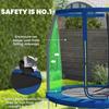 6ft Trampoline with Safety Enclosure Net, Steel Frame Outdoor Trampoline, with Edge, Safety Cover