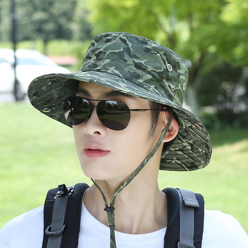Hat men's summer sun hat outdoor breathable sun hat men's cycling hat bucket hat mountaineering fishing sun hat