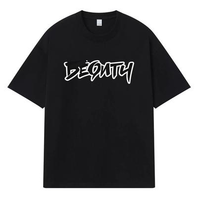 2026 Beqnty Printed Graphic Streetwear Y2k Harajuku 100% Cotton T Shirt Casual Oversized Summer Men T-shirt