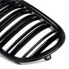 A30F-1Pair Front Kidney Radiator Grille 51117184151 51117184152 For BMW F01 F02 09-15 Middle Grille Air Intake Gloss Black