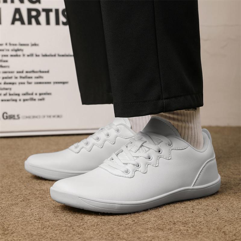 Men Barefoot Casual Flats Women Wide Palm Driving Shoes Black Wide Head Couple Walking Shoes Blue White Shoes Large Size