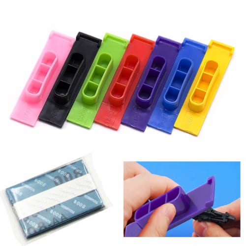 G-Mandara Magic Holder Magic File with 7 Types of Sandpaper, Durable, Stain-Resistant, Reusable