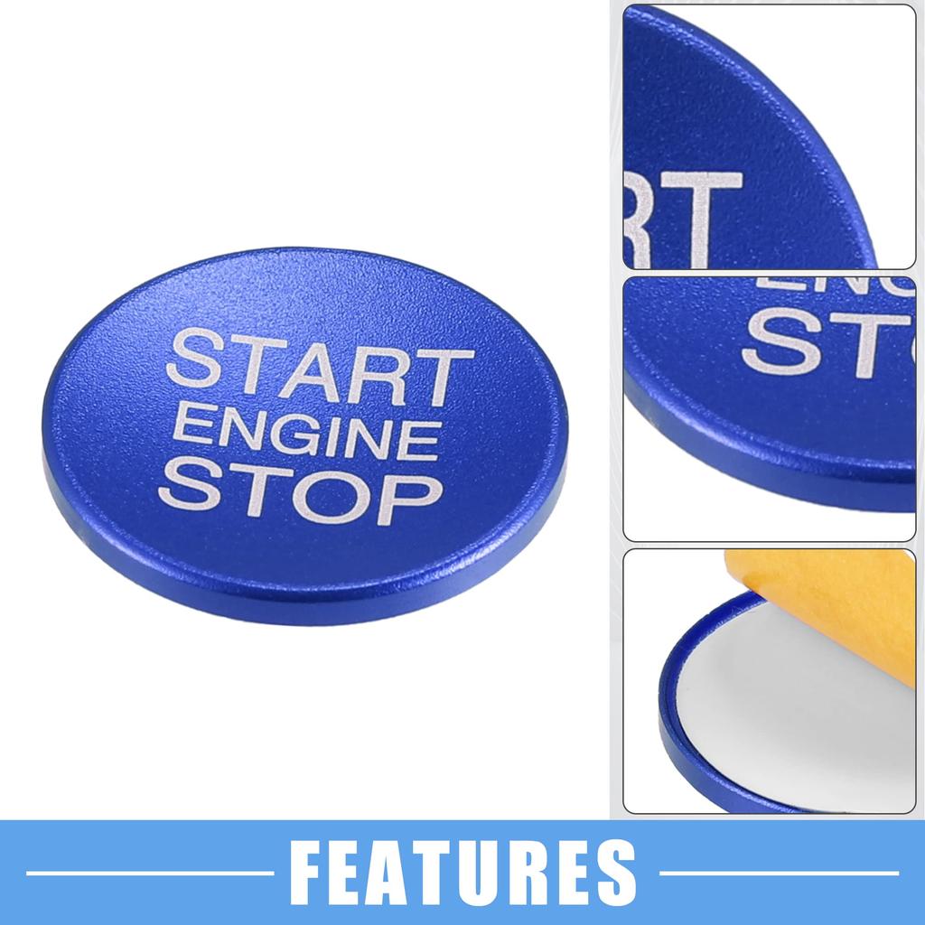 A ABSOPRO Engine Start Stop Ignition Button Overlay Cover Decal