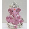 Gold and Silver Plated Ganesh Idol for Car Dashboard Ganesha Murti Ganpati Idol for Home Decor Puja Lord Ganesh Statue Gift