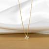 Copper Lucky Four-leaf Clover Small Necklace for Women Clavicle Chain Luxury Minimalist Design Sensation