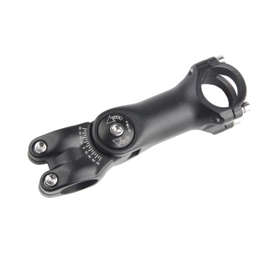 Bicycle Handlebar Stem ± 60 Degrees Adjustable Hexagonal Hole Design Durable Easy Assembly Fits 31.8mm Handlebars 28.6mm Tubes for MTB Road Bikes