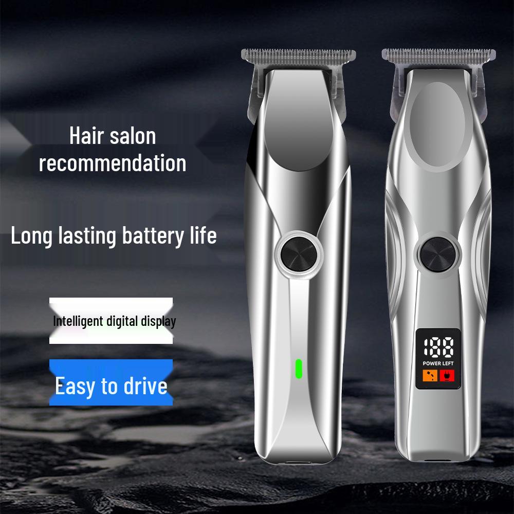 Rechargeable Multifunction Electric Hair Trimmer with Digital Display