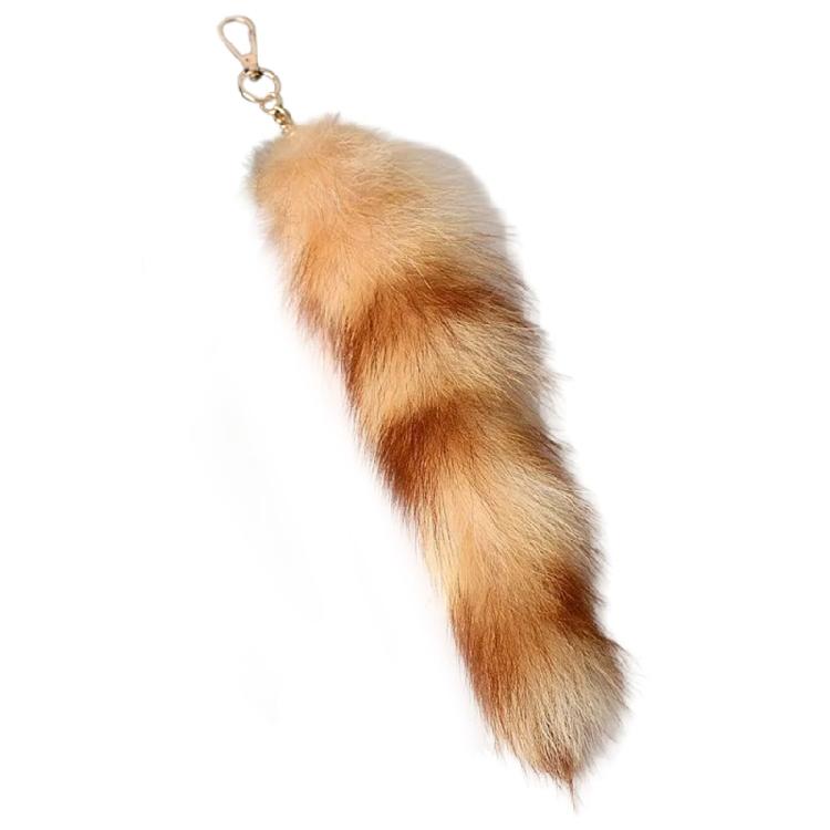 Llavero Colgante Cola de Zorro de Peluche Llavero de Cola de Animal Encanto Cadenas para Llaves de Coche Decoración de Bolso