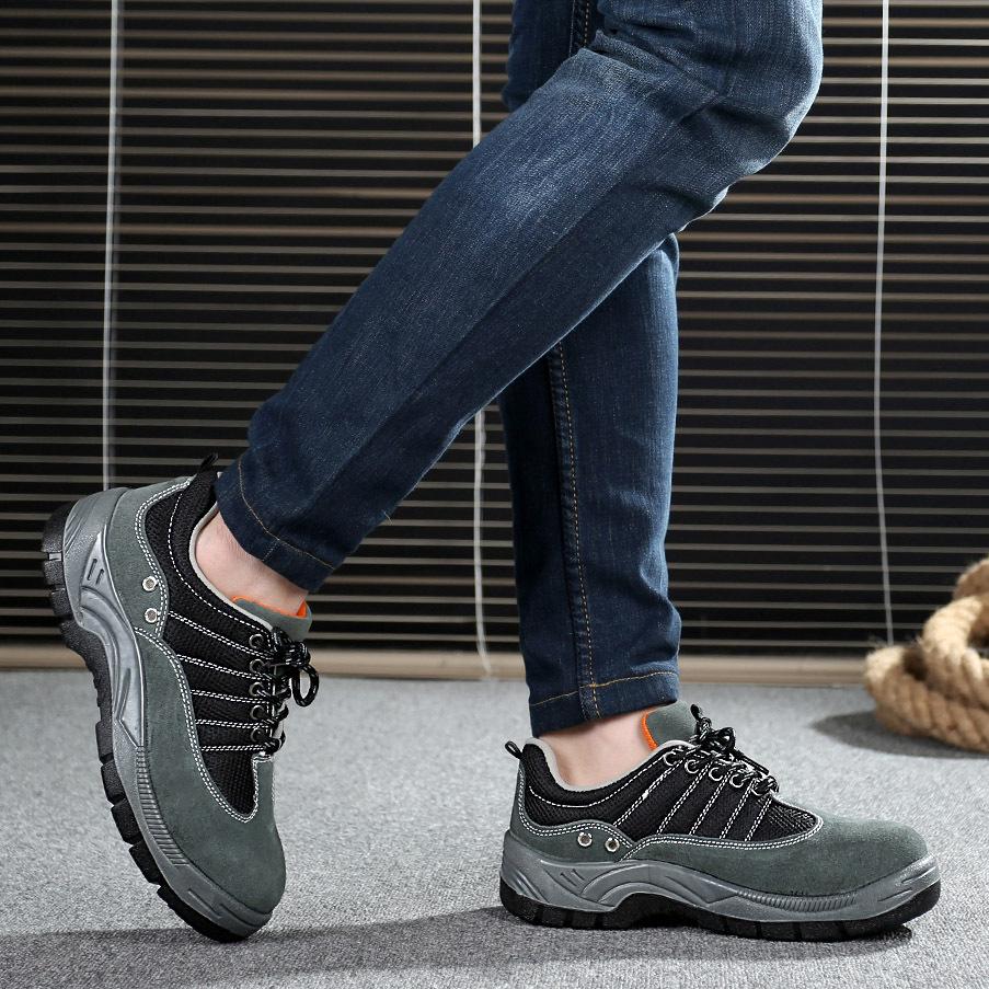 Labor Insurance Shoes Men's Safety Shoes Protective Shoes Steel Baotou Summer Breathable and Comfortable Work