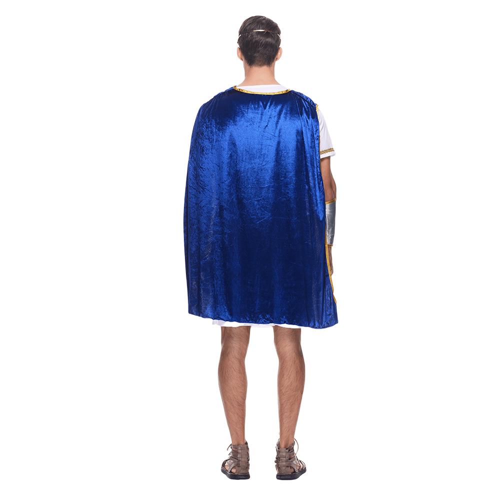 EraSpooky Adult Mens Roman Gladiator Costume Ancient Roman Emperor of the Sun Imperator Set Halloween Dress Up Party
