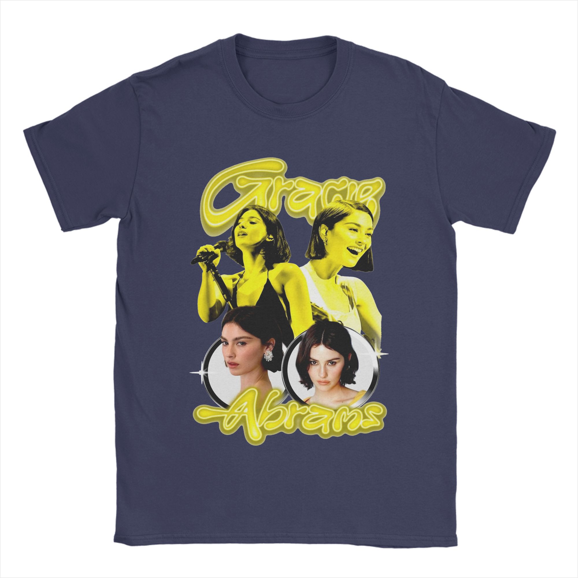 

Gracie Abrams T-Shirt Men Fashion 100% Cotton Tee Shirt Round Neck Short Sleeve T Shirts Party Clothing 4XL