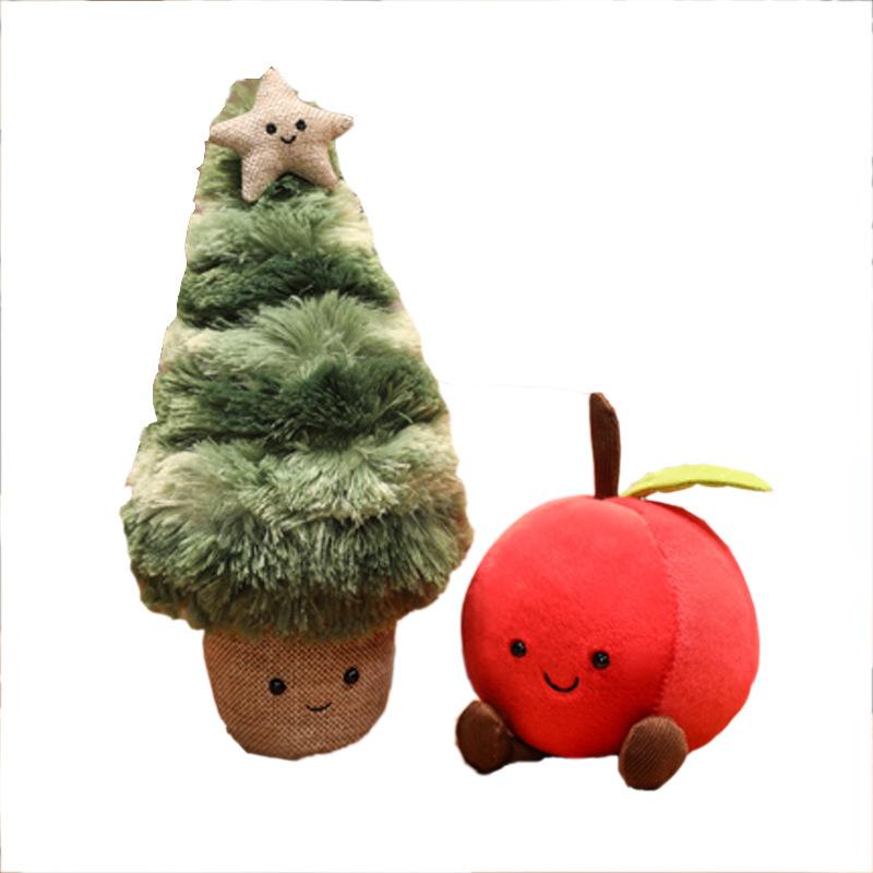 Internet Celebrity Christmas Tree Doll Plush Toy Living Room Ornament Apple Doll Christmas Decoration Atmosphere Doll Gift