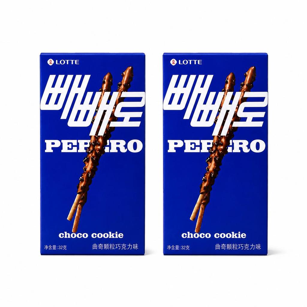 Lotte Pepero Cookie Crumb Chocolate Biscuit Sticks 32g