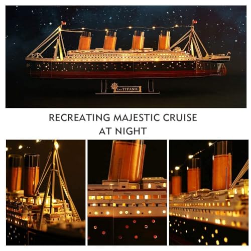 ASSYME Kubischer Ventilator 3D Puzzle Bastelset Titanic L521h (Kein Kleber oder Werkzeug erforderlich)