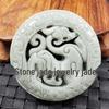 Emerald Green Guanyin Buddha Dragon Jade Pendant - Heart-Shaped Jade Stone for Car or Necklace