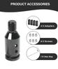 YAKEFLY Universal Gear Shift Connector, Aluminum Auto Shifter Adapter, Screwless Manual Gear M12x1.25 (Black)