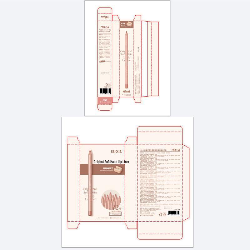 FAICCIA Original Soft Mist Lip Liner: Matte, Waterproof, Long-Lasting, Fade-Resistant, Defines Lip Shape.