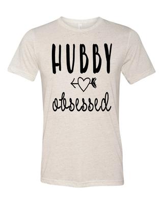 Unisex Erwachsenen Passform Ehemann Besessen Kurzarm T-Shirt