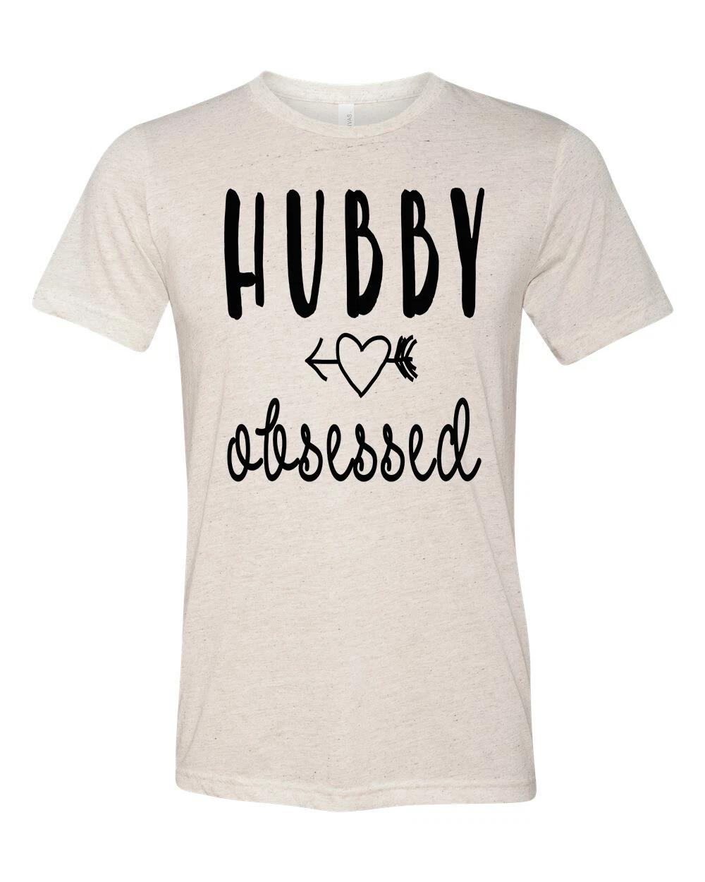 

Unisex Adult Fit Hubby Obsessed Short Sleeve T-Shirt 3XL