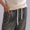 Fashion Punk Metal Pants Chain Hip Hop Waist Chain Cross Pendant Jeans Chain For Men Women Accessories Gifts