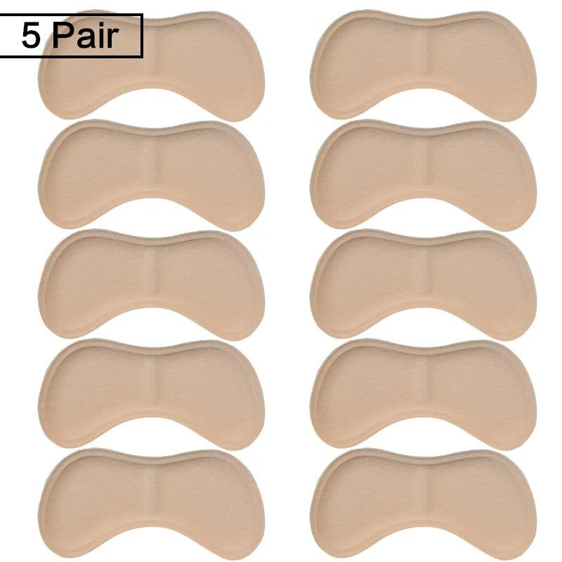 2/5/10pairs Women's Shoes Insoles High Heels Adjust Size Adhesive Heel Pads Protectors Patches Pain Relief Foot Care Pads