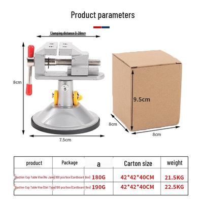 Kompakte Aluminiumlegierung Multifunktions-Saugnapf Tischschraubstock
