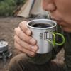 Teetasse Rostfrei Faltbar Campingbecher 150 ML Sturzsicher Aluminiumlegierung Tasse Wiederverwendbar Mini-Becher Rucksacktouren