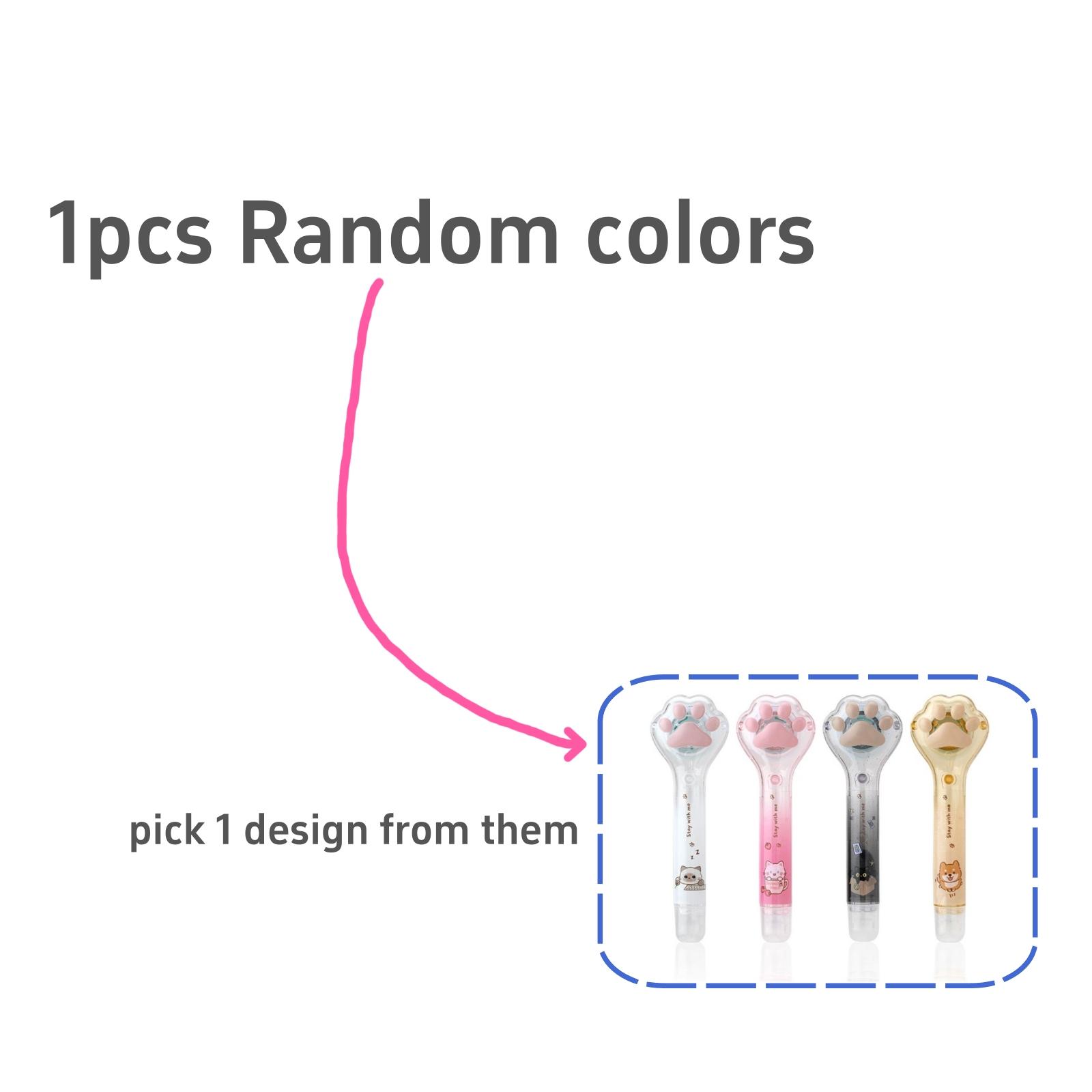 

1pcs Cat Claw Glue Tape Pen Type Transparant Kitties Paw Dots Double Sided Tape Adhesive Glue DIY Journal School Office