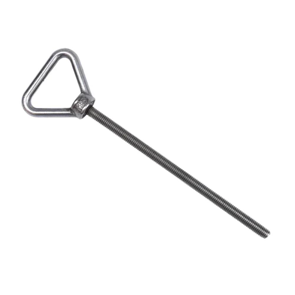 Perno de Ojo Triangular de Acero Inoxidable 304: Tornillo de Anilla de Elevación M8/M10 Resistente al Óxido Para Elevación de Carga Pesada Perno Portador de Carga Soldado