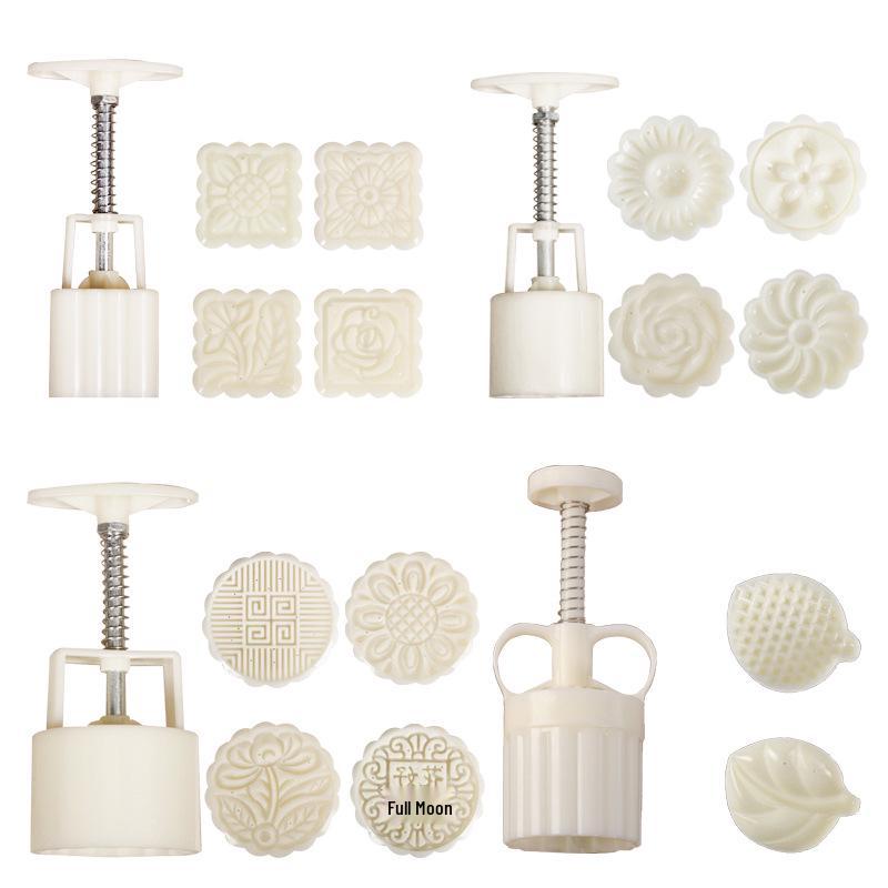 Mid-Autumn Festival Mooncake & Pastry Baking Press Mold Tool for Ice Skin and Green Bean Cake