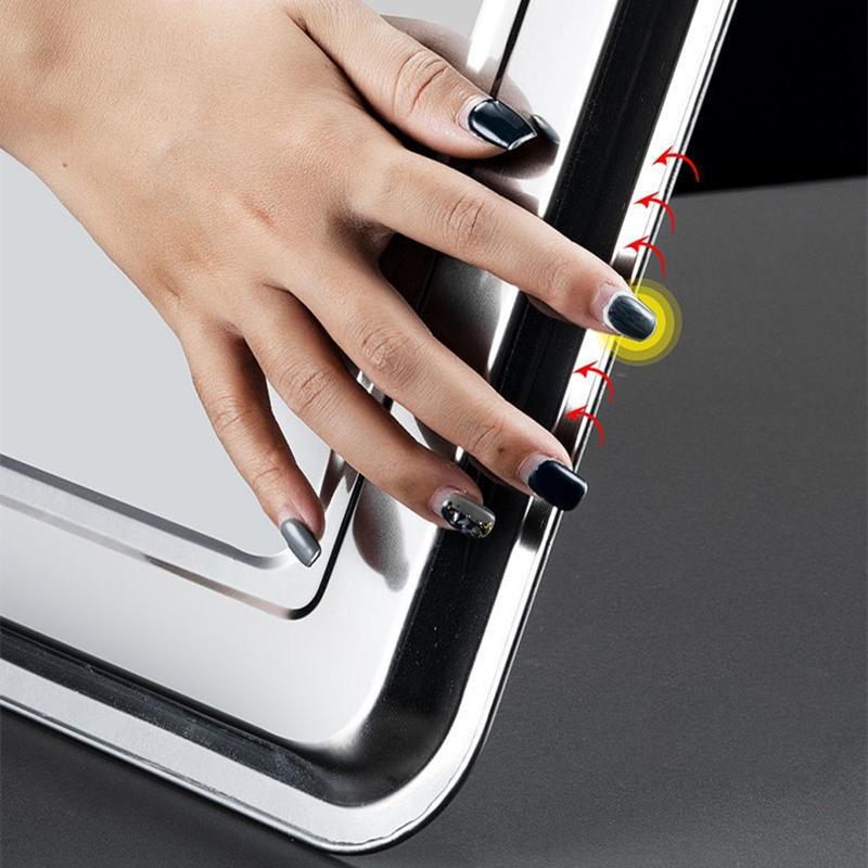 Nerezový čtvercový tác na uchovávání potravin Napařená klobása Mělký talíř Pekáče na pečení chleba Kuchyňské doplňky