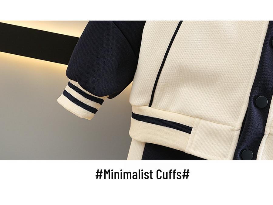 Boys' 2025 Autumn Trendy Toddler Two-Piece Jacket Set