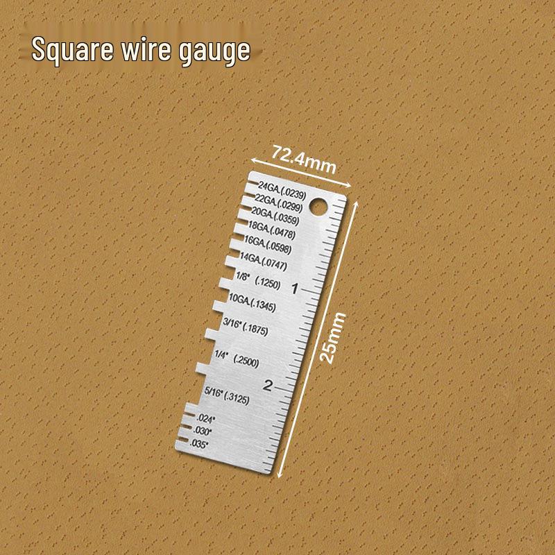 Stainless Steel Wire Gauge and Weld Inspection Ruler