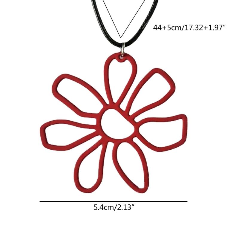 Flower Necklace Fashionable Statement Piece Girls Jewelry Chokers Chain for Women Daily Wear Party Gift Accessory