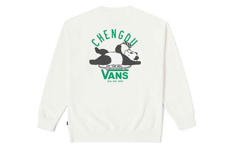 Vans Sweatshirts Unisex Ecru Crew Neck Moderate Regular VN000KQCFS8 XL