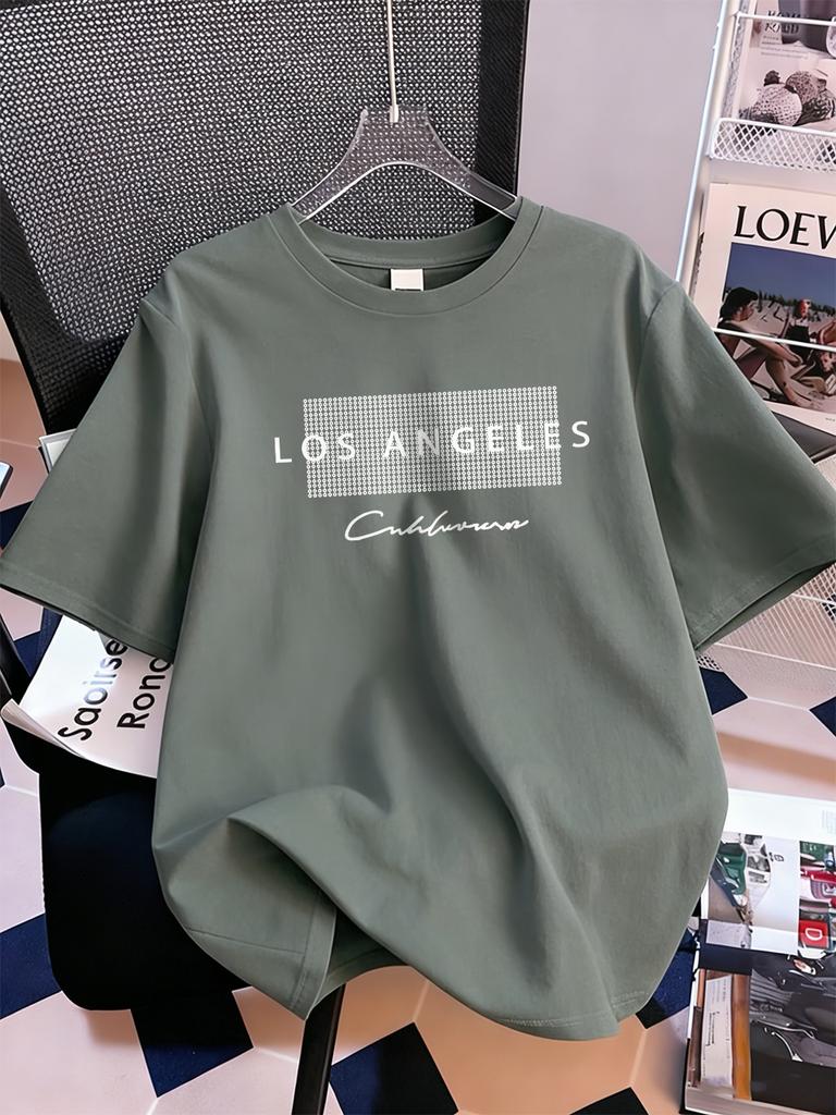 Los Angeles California Usa Prints Short Sleeve TShirts Womens Summer Cotton Tee Shirts Loose ONeck Soft Tops Street Clothes