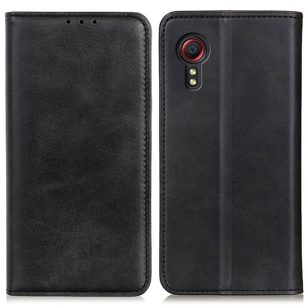 

Для Samsung Galaxy Xcover7 кожаный чехол-кошелек с магнитным замком Black