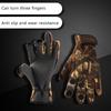 Waterproof Winter Gloves Warm Outdoor Work Ice Fishing Skiing Portable Three Finger Cut Fishing Gloves