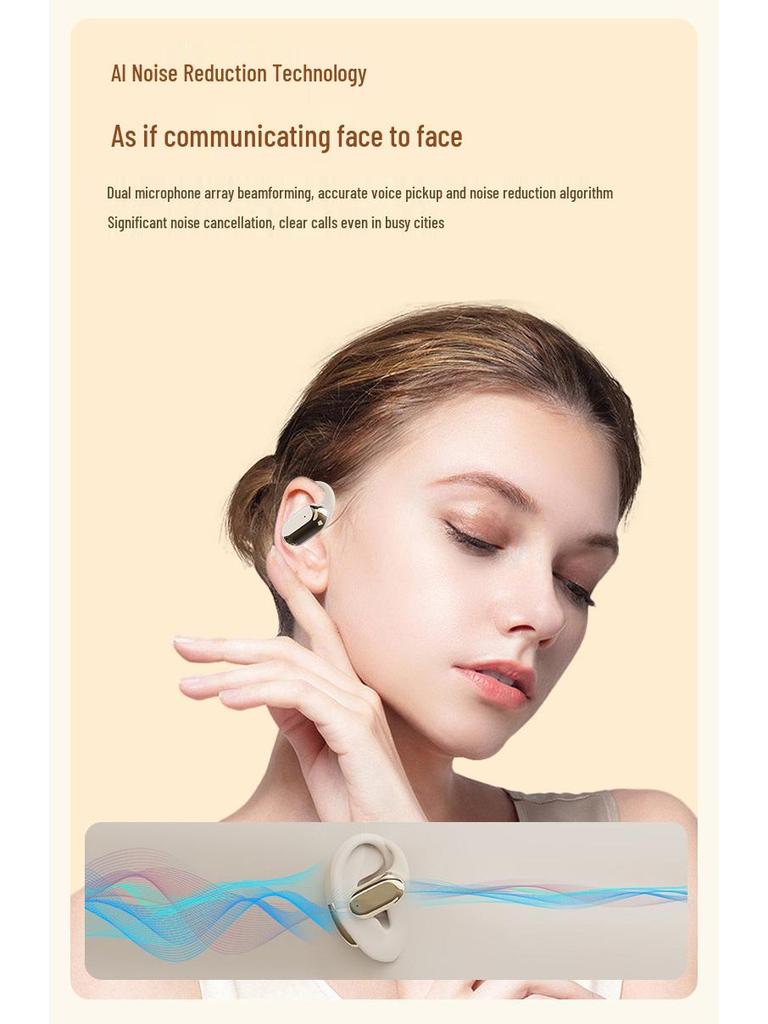 Ear-hook Bluetooth Earphones: Comfortable, Long-lasting, Noise-cancelling, In-ear Design with Excellent Sound Quality and Extended Battery Life.