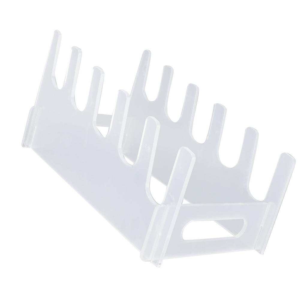 Suport Acrilic pentru Afișare Veselă Farfurii Multiple Raft de Afișare Economizor de Spațiu Organizator de Bucătărie