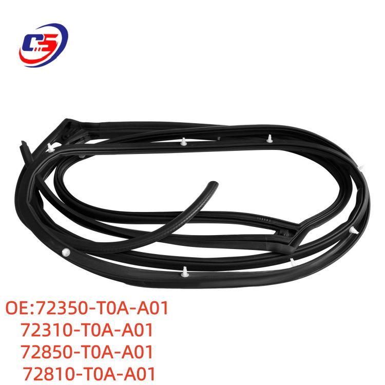 Door Seal Strip for 2012-2014 Honda CRV, Parts 72350-T0A-A01 & 72310-T0A-A01