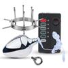SM Erotic Electro Shock Vaginal Ball Dilator Adjustable Metal Anal Expander Pussy Huge Anal Plug Electric Stim Sex