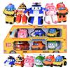 High-quality Robocar Poli Roy Amber Transformers Robot Action Figures Car Bus Set