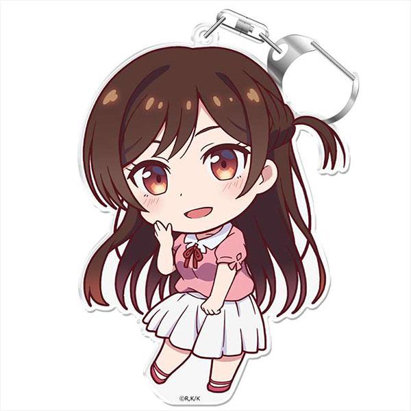 Anime Rent A Girlfriend Figures Chizuru Sakurasawa Action Model Acrylic Keychains Kawaii Bag Pendant Key Chains Children's Gifts