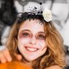Rose Flower Branch Hair Hoop Bat Halloween Flower Crown Headwear Halloween Headband  Ladies