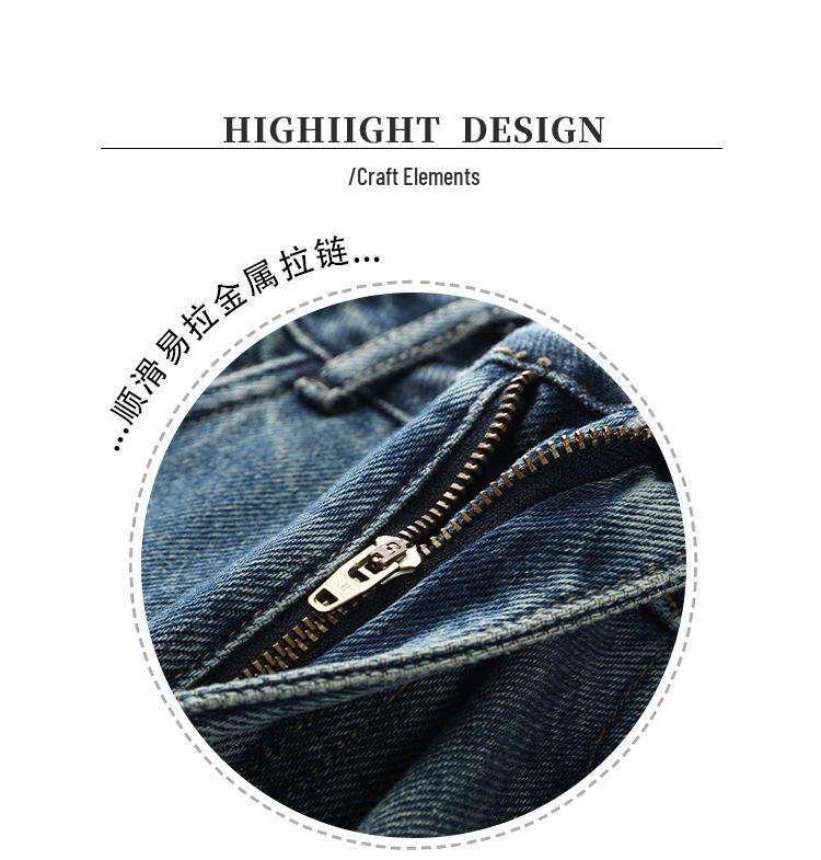 Spring Women's High Waist Wide Leg Jeans - Slimming Straight Versatile Floor-Length Casual Pants