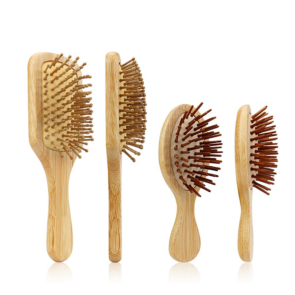 /ODM Top Quality Bamboo Hair Comb Set Middle Sizes Wood Hair Brush Cute Detangling Hair Brush